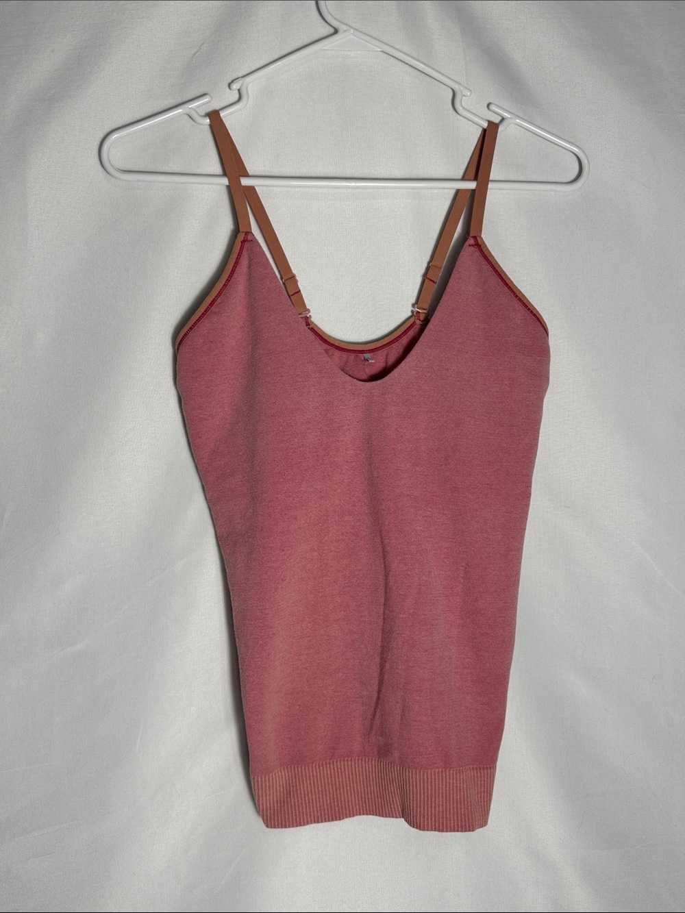 Prana Sopra Seamless Bra Tank in Pink Cloud Blush Size Small